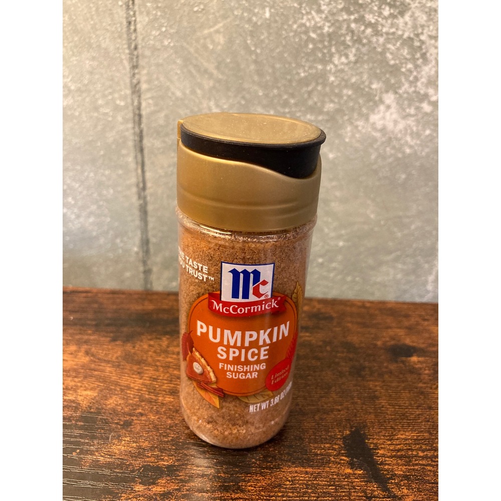 McCormick Pumpkin Spice Finishing Sugar Limited Edition Seasonal 3.66 oz Bottle
